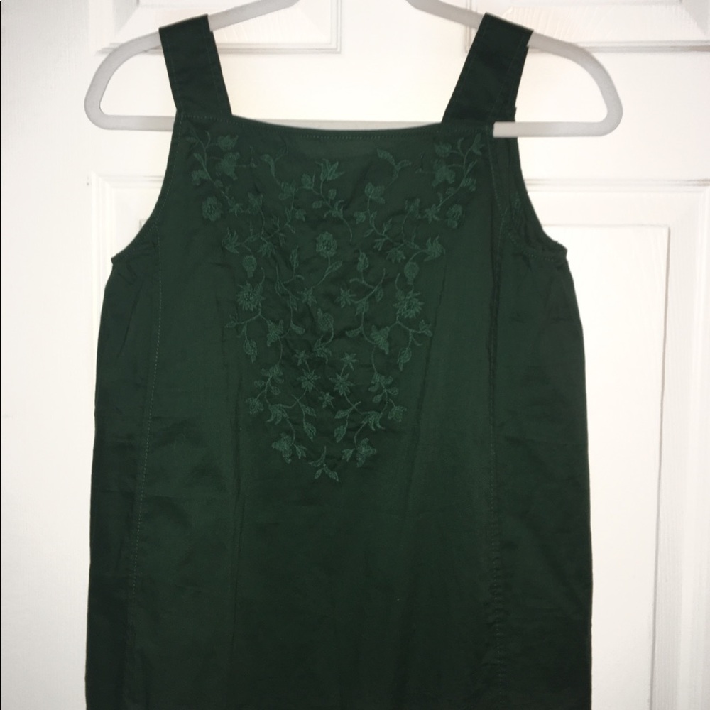 Green Floral Tank